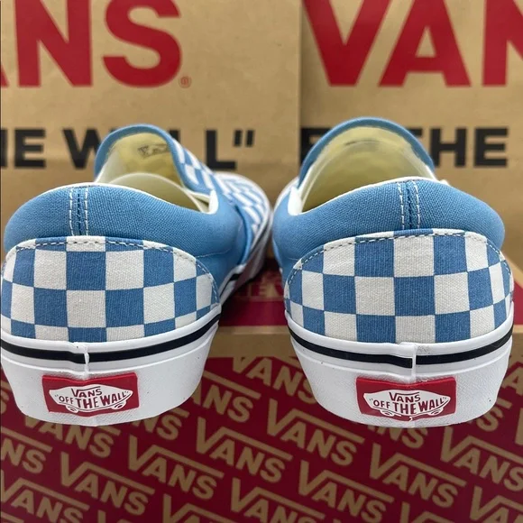 Vans •WMNS Classic Slip-On
Color Theory Checkerboard Heritage Blue 
VN000D6BE2W - Picture 14 of 16